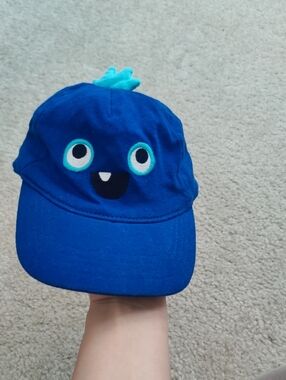 Gymboree Baby Stretchy Hat Blue 100% Cotton Embroidered Y2K Cottagecore
